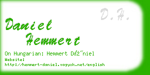 daniel hemmert business card